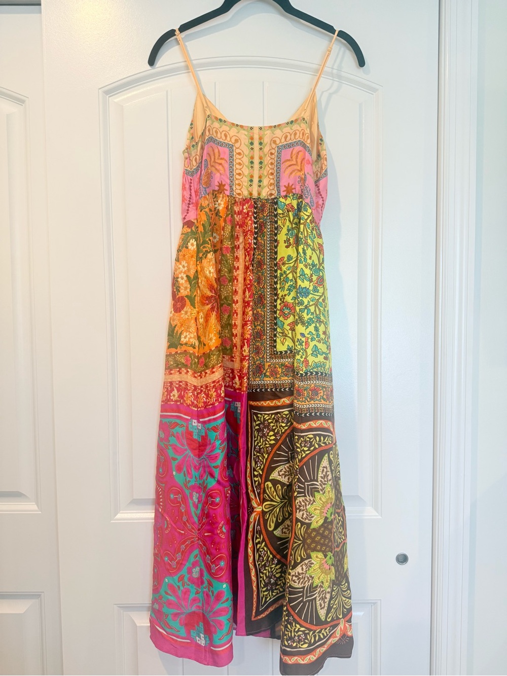 Farm Rio Mixed Scarves Midi Dress - Picture 6 of 8